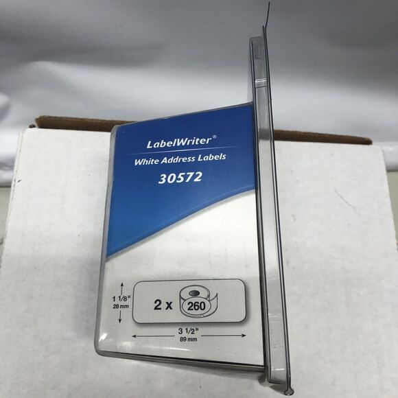 Dymo 30572 Label 1-1/8"x3-1/2" Label Writer White Address 260 Labels - Picture 4 of 6